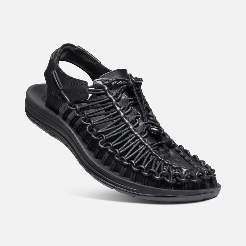 Sandales À Enfiler Keen Homme Noir | Uneek Premium Cuir | HLDWN-6437